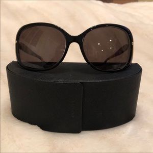 PRADA Tortoise Shell and Black Sunglasses